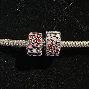 Ombré Hearts Clip Charms